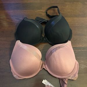 Victoria’s Secret, push up bras, 34C, set of 2